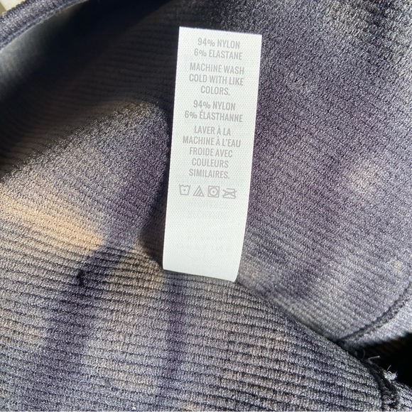 Aerie Offline Recharge Tie Dye Sports Bra Black Olive Green - Picture 13 of 13